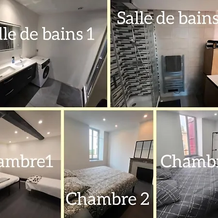 Xxl 120m2 - 10 Couchages - 3ch - Centre - 2 Sdb-2 Wc - Parking Gratuit A 1 Minute Apartamento